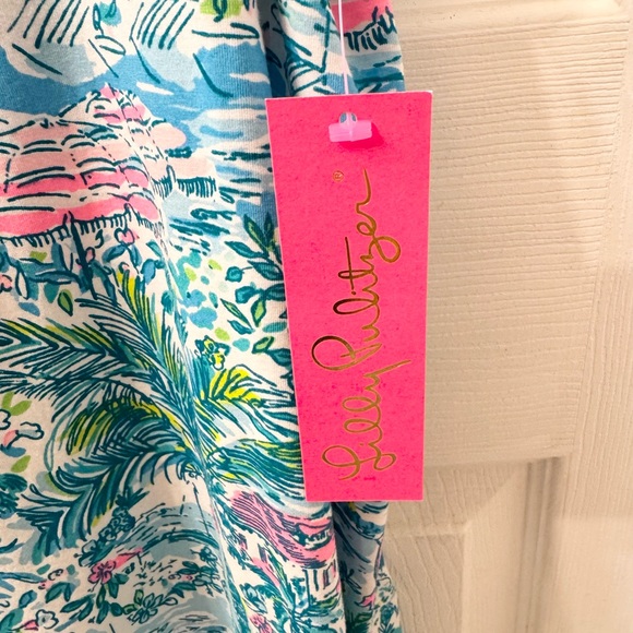 NEW Lilly Pulitzer Kristen Tank Top Gustavia Green Sunshine City - XL - Picture 8 of 13